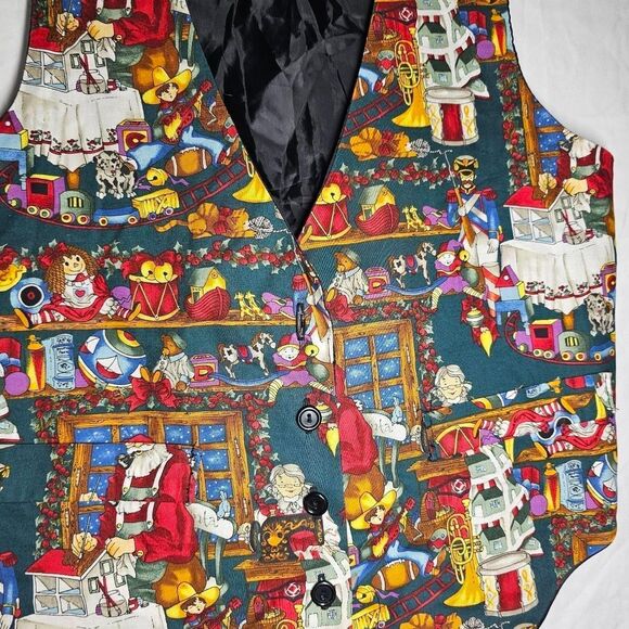 Vintage 90s grandma core christmas vest - Picture 3 of 6